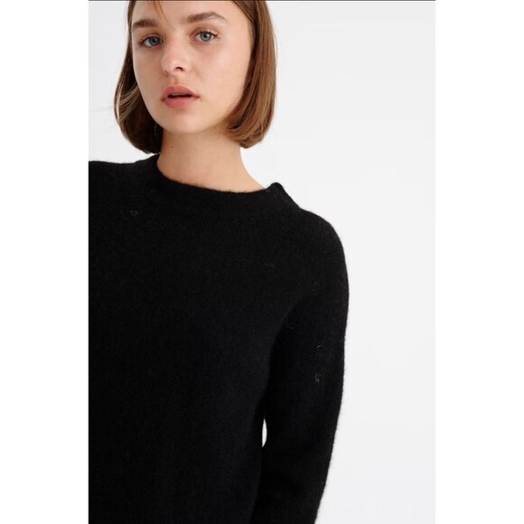 InWear Women's Papina Wool Pullover‎ Sweater In Black Size XS - Picture 2 of 10